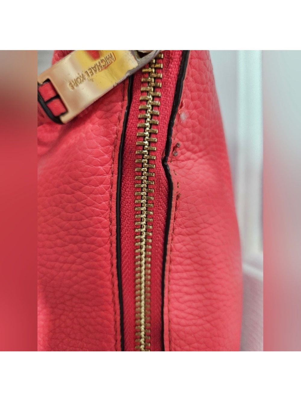 Michael Kors Coral Leather Crossbody Bag - Picture 8 of 11